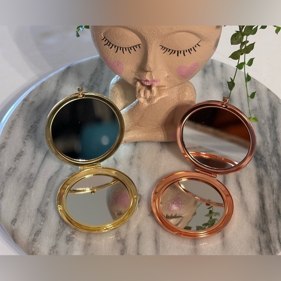 Compact Mirror Set Small Travel Magnifying Pocket Mirrors for Purse 2 Pieces - Picture 4 of 7